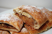 Apfelstrudel: een populaire bereiding in Duitstalige landen. Bron: Wikipedia
